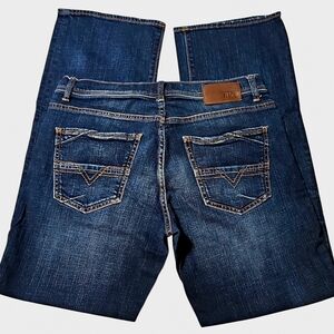 Mens BKE Blue Washed Jake Straight Leg Jeans Size 32R